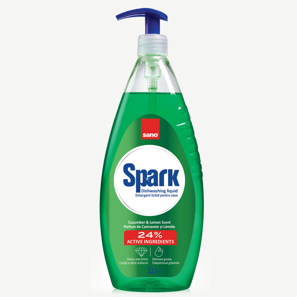 Sano Spark Dish Soap 1L Pump